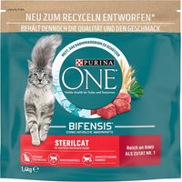 Produktbild von Purina ONE Bifensis Sterilcat Katzenfutter Rind Adult 1,4 kg - 4 x 1,4 kg