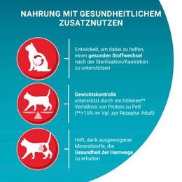Produktbild von Purina ONE BIFENSIS Sterilcat Katzenfutter Rind für kastrierte Katzen 2x750 g - 2 x 750 g