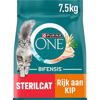 Produktbild von Purina ONE Bifensis Sterilisiertes Katzenfutter für Erwachsene mit Huhn und Weizen 7,5 kg