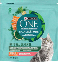 Produktbild von Purina ONE Dual Nature Sterilized Katzenfutter Adult Lachs mit Spirulina 1,4 kg - 1,4 kg