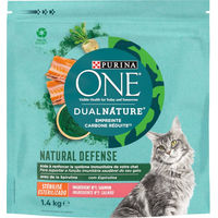Produktbild von Purina ONE Dual Nature Sterilized Katzenfutter Adult Lachs mit Spirulina 1,4 kg - 1,4 kg