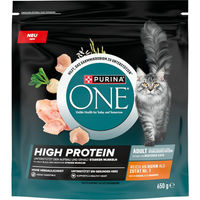 Produktbild von Purina One High Protein Hundefutter Huhn mit hohem Fleischanteil 650 g