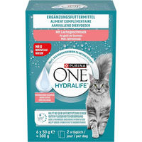 Produktbild von Purina ONE HydraLife Katzenfutter Lachs 6x50 g
