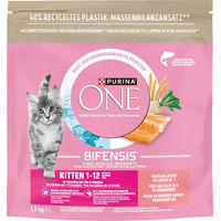 Produktbild von Purina One Kitten Trockenfutter Lachs 6 x 1,5 kg - 6 x 1,5 kg