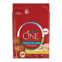 Purina One Med/Max Junior Hundefutter Huhn & Reis 2,5kg – Bild 1 von 1