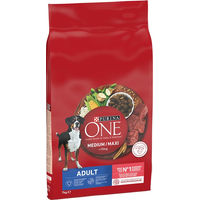 Produktbild von Purina One Medium/Maxi Adult Hundefutter Rind & Reis 2 x 7 kg - 2 x 7 kg