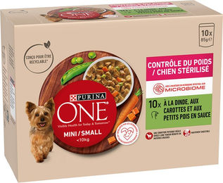 Produktbild von Purina ONE Mini Adult Weight Control Katzenfutter Truthahn Stückchen in Sauce 20 x 85 g - 10 x 85 g