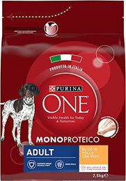 Purina One Monoprotein Sensitive Hundefutter Adult Huhn und Lachs 2,5 kg - 2 x 2,5 kg – Bild 1 von 2