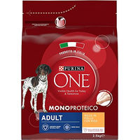 Produktbild von Purina One Monoprotein Sensitive Hundefutter Adult Huhn und Lachs 2,5 kg - 2 x 2,5 kg