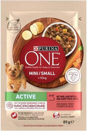 Purina One Nassfutter für kleine Hunde Adult Rind glutenfrei und sojafrei 26 x 85g – Bild 1 von 1