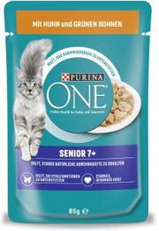 Purina ONE Senior 7+ Katzenfutter Huhn mit Stückchen in Sauce 26 x 85 g - 26 x 85 g – Bild 1 von 6