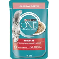 Produktbild von Purina ONE Sterilcat Katzenfutter Adult Lachs in Sauce 26 x 85 g - 26 x 85 g