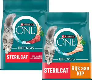 Purina ONE Sterilcat Katzenfutter Adult Rind mit Gewichtskontrolle 2 x 3 kg – Bild 1 von 4