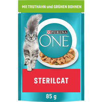 Produktbild von Purina One Sterilcat Katzenfutter Adult Truthahn in Sauce zur Gewichtskontrolle 26x85g
