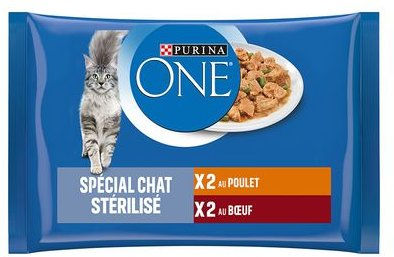 Purina One Sterilcat Katzenfutter Huhn und Rind Stückchen in Sauce für ausgewachsene kastrierte Katzen 24 x 85 g - 24 x 85 g – Bild 1 von 13