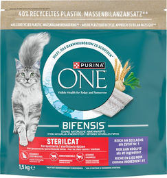 Purina ONE SterilCat Katzenfutter Seelachs für kastrierte Katzen Adult 3 x 1,5 kg - 3 x 1,5 kg – Bild 1 von 2