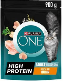 Purina ONE Trockenfutter Katze Adult Huhn High Protein 900g – Bild 1 von 3