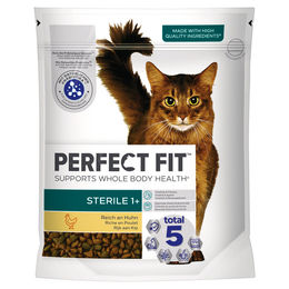 Purina Perfect Fit Adult 1+ Sterile Katzenfutter mit Huhn 750 g - 750 g – Bild 1 von 6