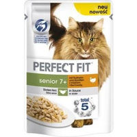 Produktbild von Purina Perfect Fit Katzenfutter Senior Truthahn und Karotten 12 x 85 g Beutel - 12 x 85 g