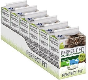 Purina Perfect Fit Natural Vitality Katzen Nassfutter Hochseefisch und Truthahn Stückchen in Sauce getreidefrei 6x50g - 6 x 50 g – Bild 1 von 2