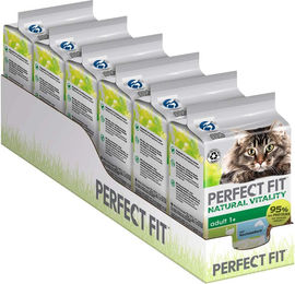 Purina Perfect Fit Natural Vitality Katzennassfutter Adult mit Truthahn und Fisch, getreidefrei, 6 x 50 g - 6 x 50 g – Bild 1 von 3