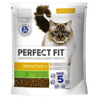 Produktbild von Purina Perfect Fit Sensitive 1+ Katzentrockenfutter mit Truthahn für adulte Katzen 1,4 kg - 1,4 kg