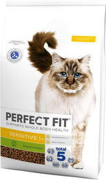 Purina Perfect Fit Sensitive 1+ Trockenfutter mit Truthahn für erwachsene Katzen 7 kg - 7 kg – Bild 1 von 8