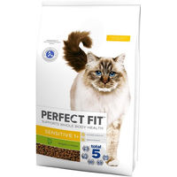 Produktbild von Purina Perfect Fit Sensitive 1+ Trockenfutter mit Truthahn für erwachsene Katzen 7 kg - 7 kg