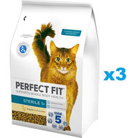 Produktbild von Purina Perfect Fit Sterile 1+ Trockenfutter Huhn für adulte Katzen 3x2,8 kg - 3 x 2800 g