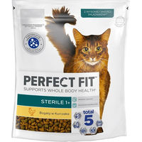 Produktbild von Purina Perfect Fit Sterile 1+ Trockenfutter mit Huhn für adulte Katzen zur Gewichtskontrolle 750g - 750 g
