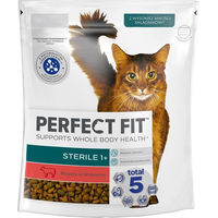 Produktbild von Purina Perfect Fit Trockenfutter für ausgewachsene kastrierte Katzen mit Rind zur Gewichtskontrolle 750g - 750 g