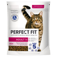 Produktbild von Purina Perfect Fit Trockenfutter für Katzen Adult 1+ mit Lachs 750 g - 750 g