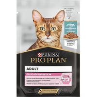 Produktbild von Purina Pro Plan Cat Adult Delicate Digestion Katzenfutter Nass mit Fisch Stückchen in Sauce 26 x 85 g - 26 x 85 g