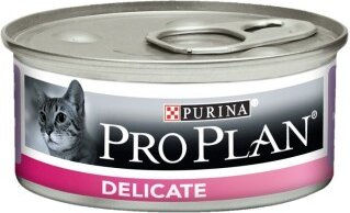 Produktbild von Purina Pro Plan Cat Delicate Katzennahrung Truthahn Monoprotein Sensitive 24x85 g