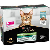 Produktbild von Purina Pro Plan Cat Sterilised Adult Maintenance Fisch Stückchen in Sauce 10 x 85 g - 10 x 85 g
