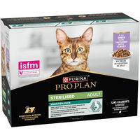 Produktbild von Purina Pro Plan Cat Sterilised Adult Maintenance Truthahn Stückchen in Sauce 10 x 85 g - 10 x 85 g