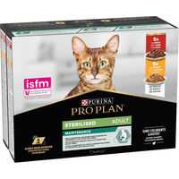 Produktbild von Purina Pro Plan Cat Sterilised Adult Stückchen in Sauce Rind und Huhn 10 x 85 g - 10 x 85 g