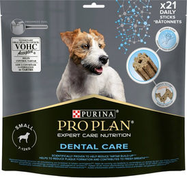 Produktbild von Purina Pro Plan Dental Care Zahnpflege-Snack für kleine Hunde Adult ohne Farb- und Aromastoffe 345 g - 21 x 345 g