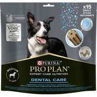 Produktbild von Purina Pro Plan Dental Care Zahnpflege-Snack für mittlere Hunde ohne Farb- und Aromastoffe 345 g - 345 g