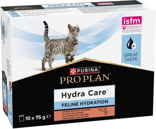 Purina Pro Plan Feline Hydra Care Lachs Ergänzungsfuttermittel für erwachsene Katzen 10 x 75 g - 10 x 75 g – Bild 1 von 6