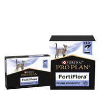 Produktbild von Purina Pro Plan Fortiflora Probiotika Pulver für Katzen zur Unterstützung der Magen-Darm-Verdauung 14 x 1 g