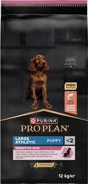Produktbild von Purina Pro Plan Large Athletic Puppy Sensitive Skin Trockenfutter Lachs für große Rassen Welpen 12 kg