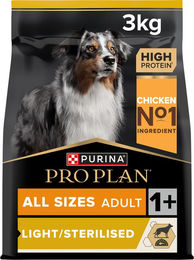 Purina Pro Plan Light Sterilised Hundefutter Huhn Adult 3 kg - 3 kg – Bild 1 von 13