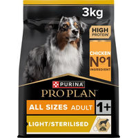 Produktbild von Purina Pro Plan Light Sterilised Hundefutter Huhn Adult 3 kg - 3 kg