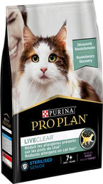 Purina Pro Plan LiveClear Sterilised Senior 7+ Katzenfutter Truthahn 2,8 kg - 2800 g – Bild 1 von 2