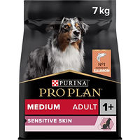 Produktbild von Purina Pro Plan Medium Adult Sensitive Skin Trockenfutter mit Lachs für ausgewachsene Hunde mittlerer Größe 7 kg - 7 kg