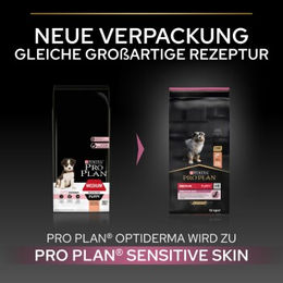 Purina Pro Plan Medium Puppy Sensitive Skin Hundefutter Lachs und Reis Glutenfrei 12 kg - 12 kg – Bild 1 von 6