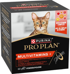 Purina Pro Plan Multivitamin Nahrungsergänzung für erwachsene Katzen zur Unterstützung von Haut und Fell Pulver 60 g – Bild 1 von 11