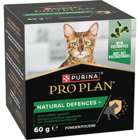 Produktbild von Purina Pro Plan Natural Defence Nahrungsergänzungsmittel für erwachsene Katzen zur Immunstärkung Pulver 60 g