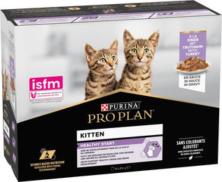 Purina Pro Plan NutriSavour Katzen Nassfutter Kitten Stückchen in Sauce Truthahn oder Fisch 10 x 85 g – Bild 1 von 10